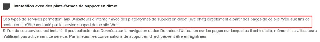 Exemple de mention RGPD pour expliciter la finalité des données collectées