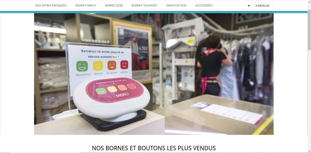 Un exemple de CSAT mesuré avec une borne