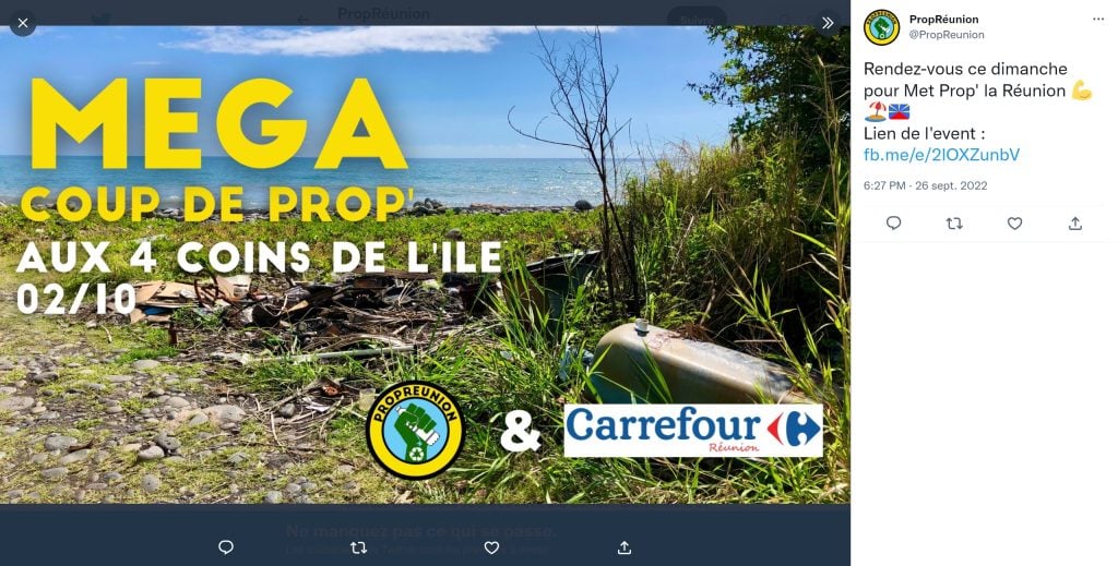 Exemple d'action de communication mettant en avant le logo d'une grande marque