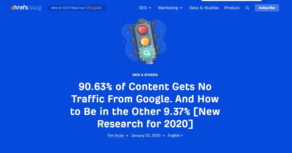 Exemple d'étude originale qui attire des backlinks